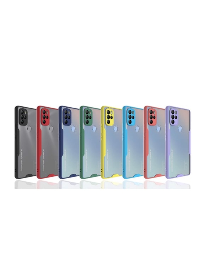 General Mobile Gm 21 Tam Korumalı Renkli Kenarlı Parfe Kılıf Kırmızı