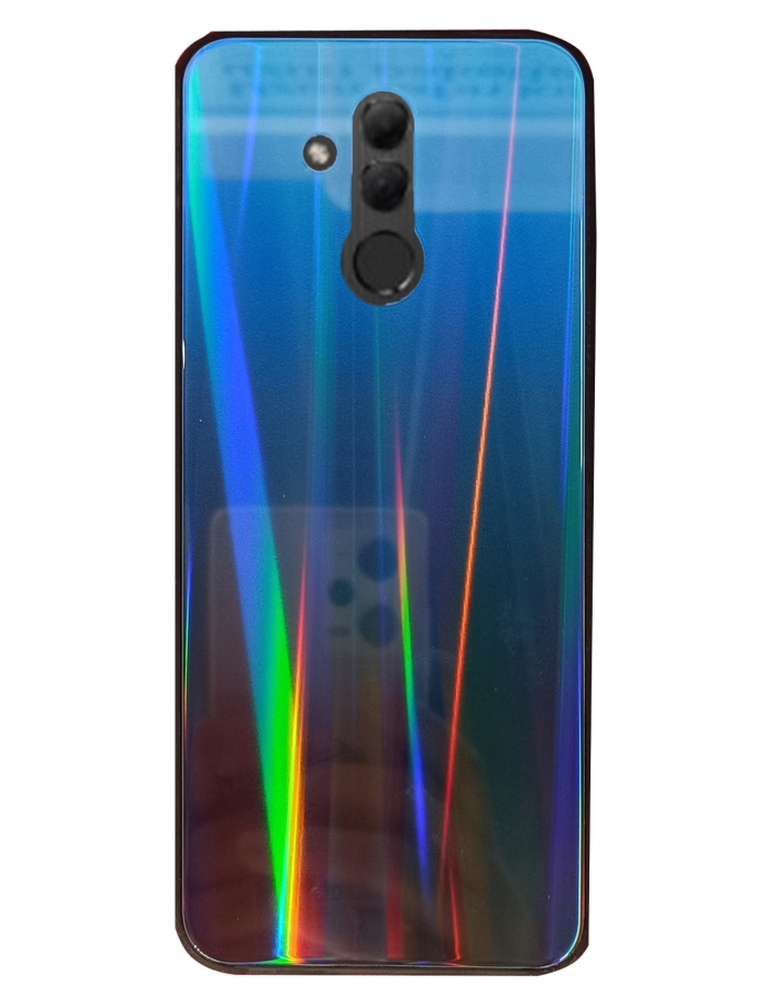 Huawei Mate 20 Lite Mavi Gökkuşağı Efektli Kılıf