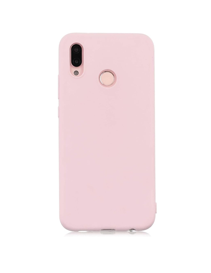 Huawei P20 Lite Lansman Sİlikon Kılıf Pembe Koyu