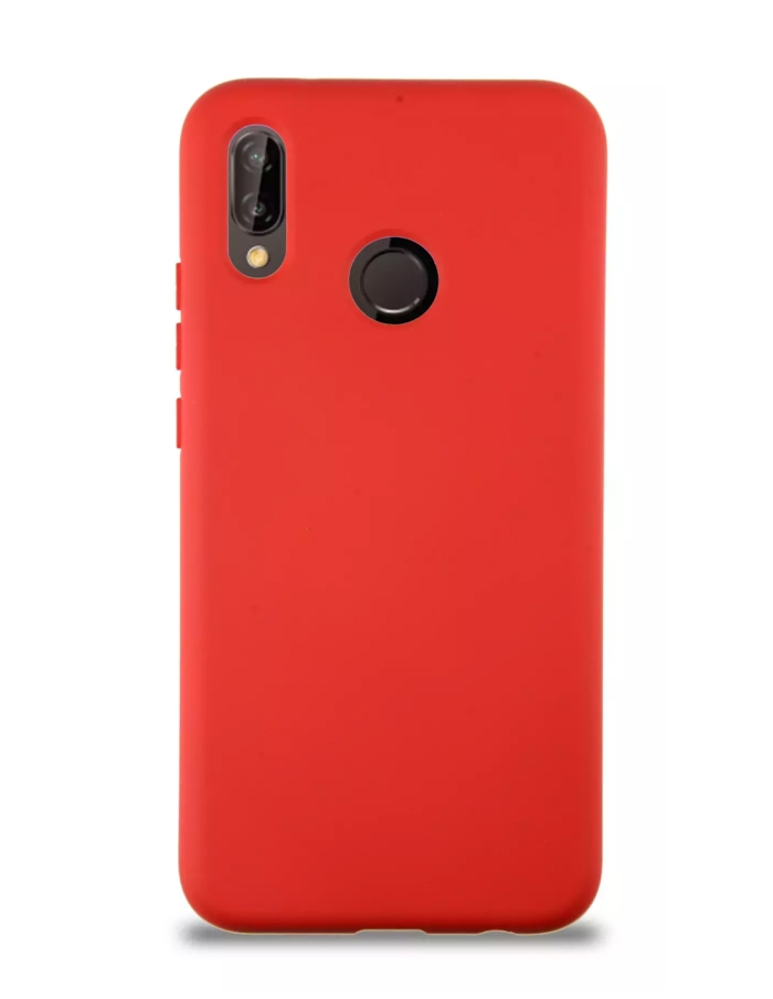 Huawei P20 Lite Lansman Sİlikon Kılıf Renkli Kırmızı