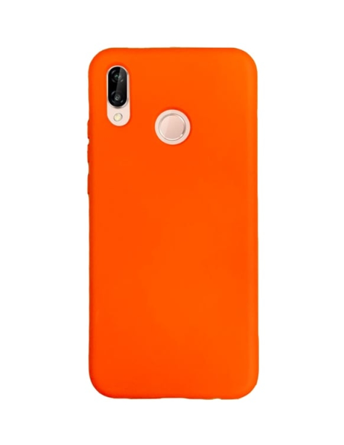 Huawei P20 Lite Lansman Sİlikon Kılıf Renkli Turuncu