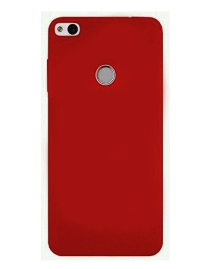 Huawei P9 Lite 2017 Silikon Yumuşak Kılıf Renk Seçenekli Kırmızı