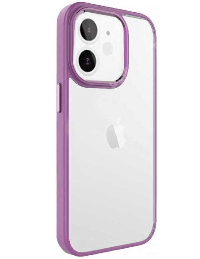 iPhone 11 Krom Lens ve Tuş Korumalı Çerçeveli Kılıf Bordo