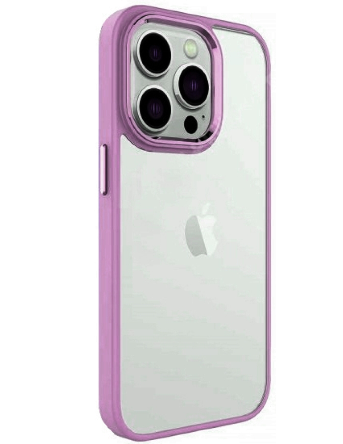 iPhone 11 Pro Max Krom Lens ve Tuş Korumalı Çerçeveli Kılıf Bordo
