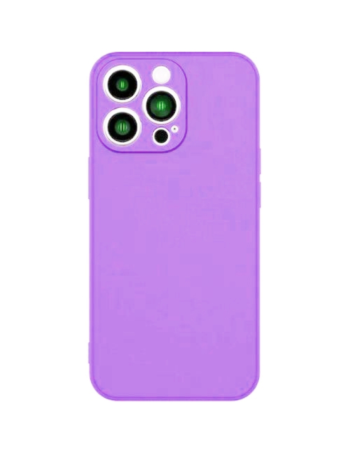 iPhone 12 Pro Max Lens Korumalı Silikon Kılıf Lila