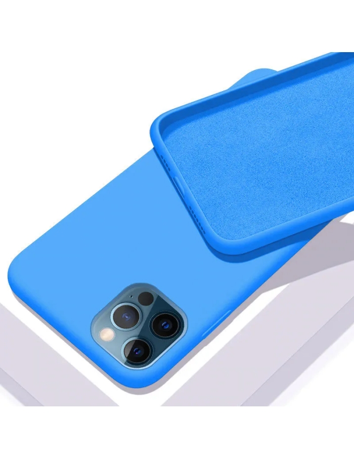 iPhone 12 Pro Max Silikon Kılıf Mavi