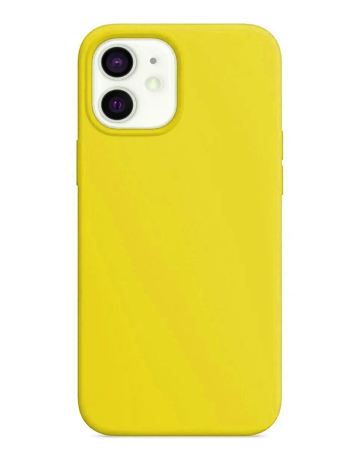 iPhone 12 Silikon Kılıf Sarı