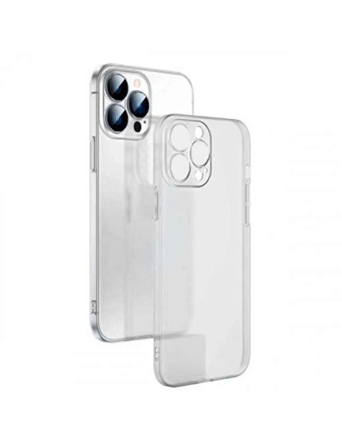 iPhone 13 Pro Buzlu Kamera Korumalı Şeffaf Kılıf