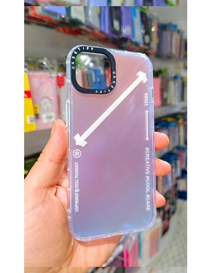 iPhone 14 Kılıf Baskılı Desenli Parıldayan Kılıf