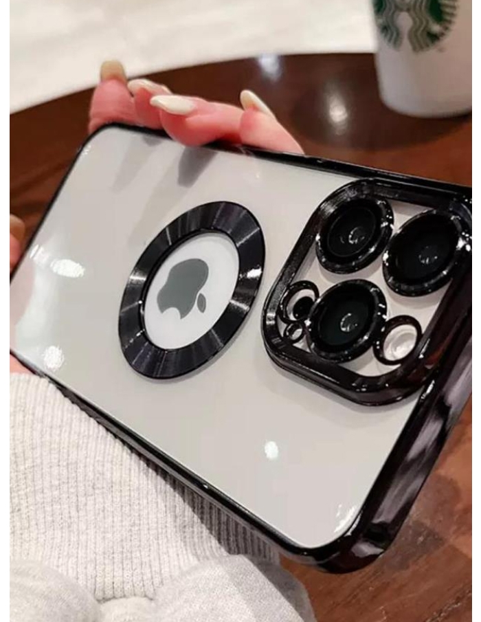 iPhone 14 Pro Max Kamera Lens Koruyuculu Kılıf Mor
