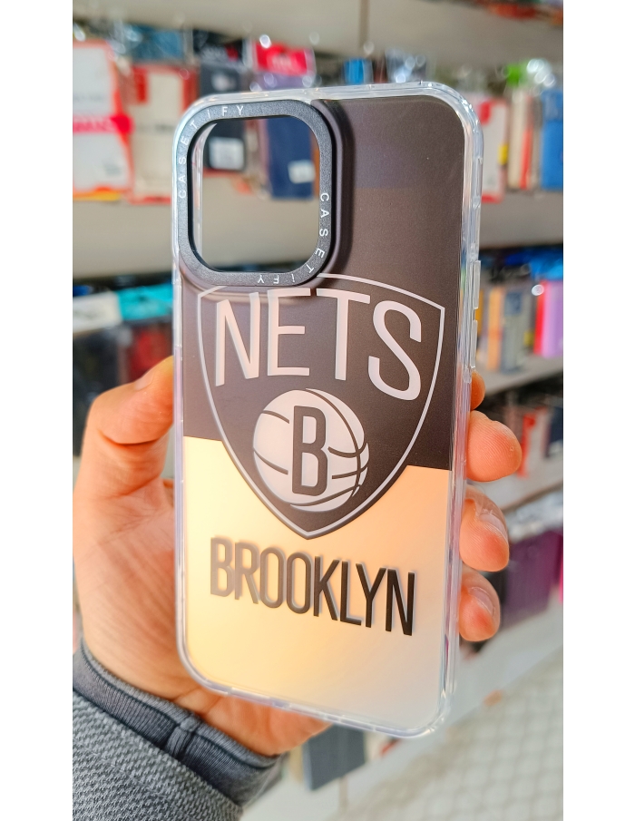 iPhone 14 Pro Max Kılıf NBA Baskılı Desenli Parıldayan Kılıf