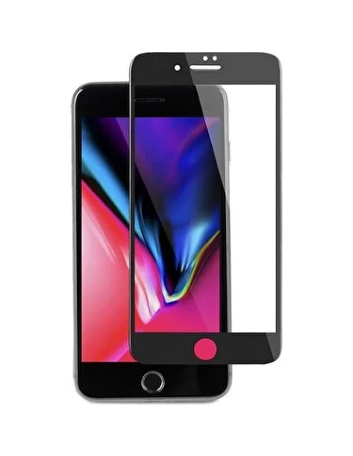 iPhone 6/6S Ekran Koruyucu Tam Kapatan 5D Kırılmaz Cam Siyah