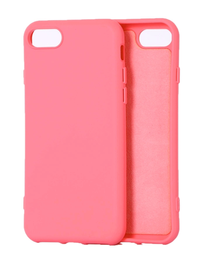 iPhone 7/8 Uyumlu Lansman Kadife Silikon Kılıf Renk Seçenekli Kırmızı