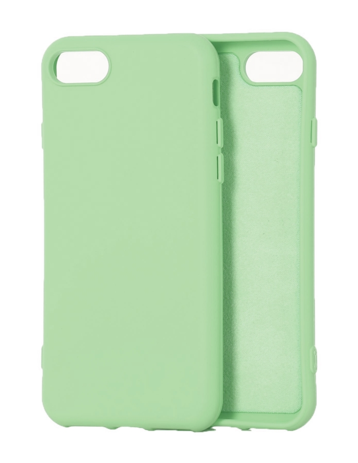 iPhone 7/8 Uyumlu Lansman Kadife Silikon Kılıf Renk Seçenekli Yeşil