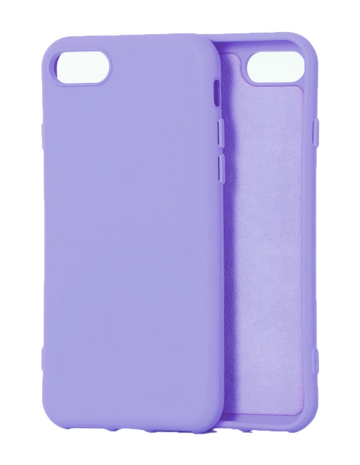 iPhone 7/8 Uyumlu Lansman Kadife Silikon Kılıf Renk Seçenekli Lila