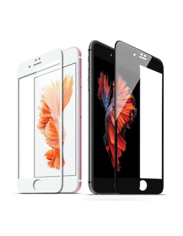 iPhone 7 Plus Ekran Koruyucu Tam Kapatan 5D Kırılmaz Cam Siyah