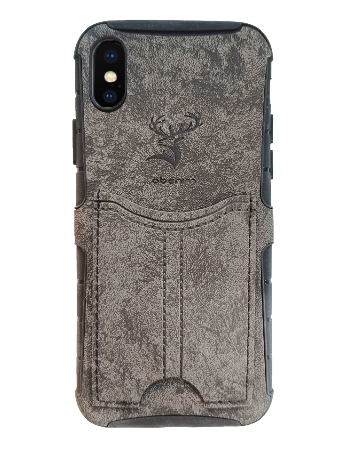 iPhone X Askeri Tasarımlı Erkek Kılıf Kartlıklı
