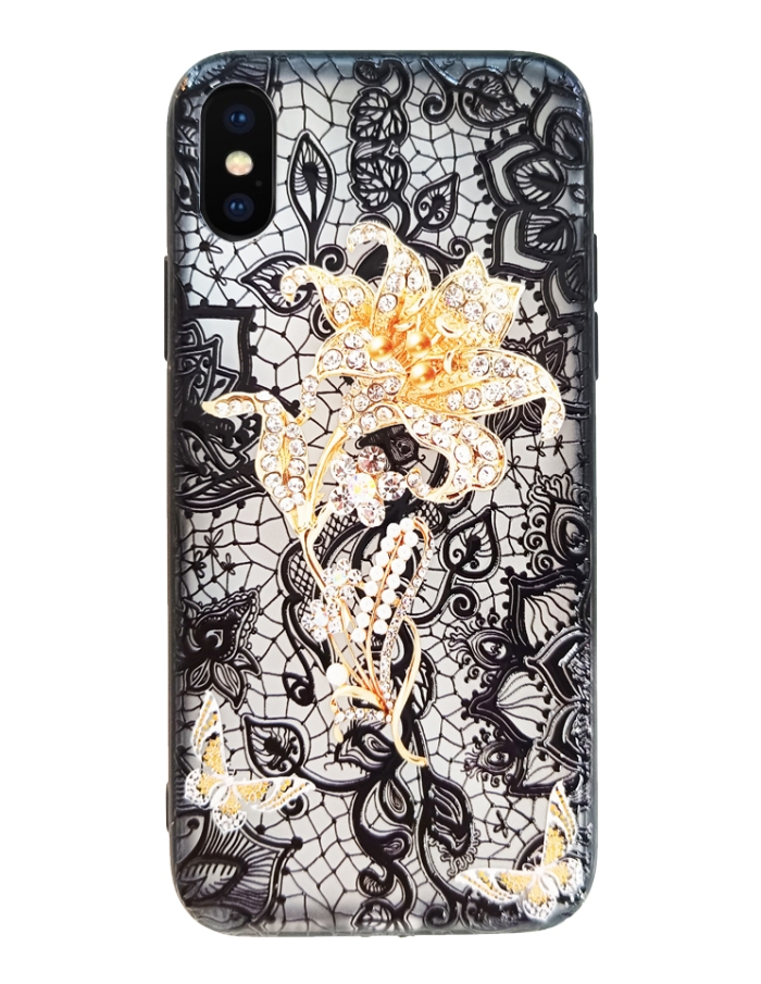 iPhone X Desenli Motifli Kılıf Model 1