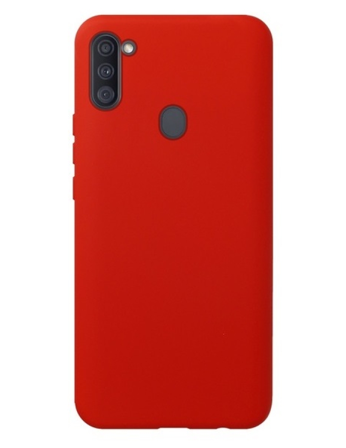 Samsung Galaxy A11 Lansman Silikon Kılıf Kırmızı