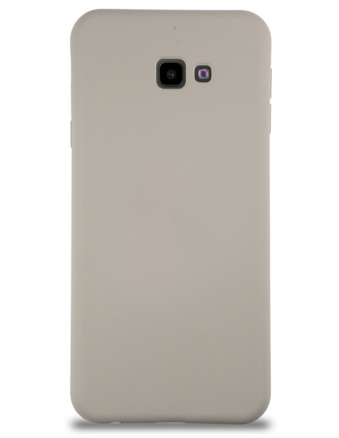 Samsung Galaxy J4 Plus Lansman içi kadife silikon kılıf Krem