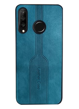 Huawei P30 Lite Yeşil Deri Kılıf Yumuşak