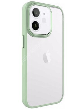 iPhone 12 Krom Lens ve Tuş Korumalı Çerçeveli Kılıf