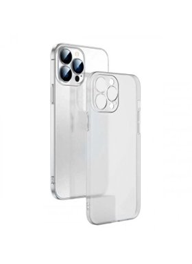 iPhone 13 Pro Buzlu Kamera Korumalı Şeffaf Kılıf