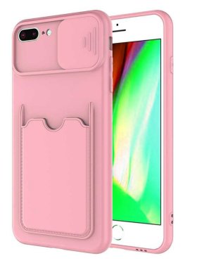 iPhone 7/8 Plus Kamera Sürgülü Kartlıklı Kılıf