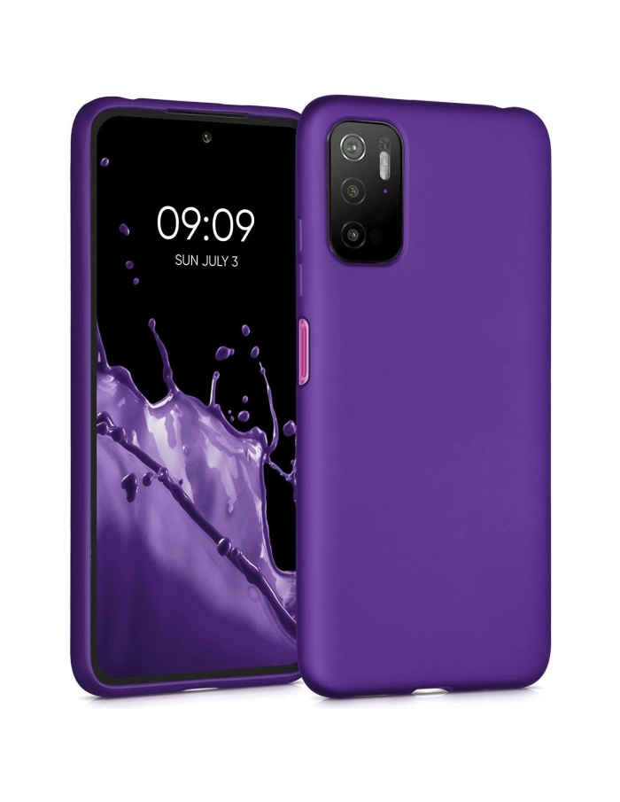 Xiaomi Redmi 9T Lansman Silikon Kılıf İçi Kadife Mor