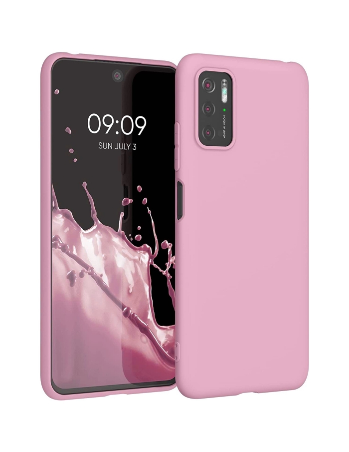 Xiaomi Redmi 9T Lansman Silikon Kılıf İçi Kadife Pembe2