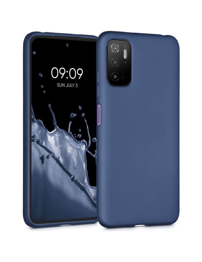 Xiaomi Redmi 9T Lansman Silikon Kılıf İçi Kadife Petrol Mavisi