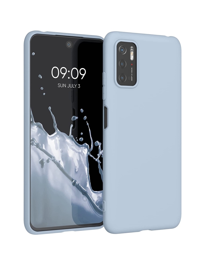 Xiaomi Redmi 9T Lansman Silikon Kılıf İçi Kadife Mavi