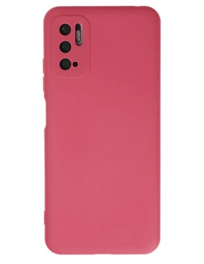 Xiaomi Redmi Note 10 5G içi kadife silikon kılıf Kırmızı
