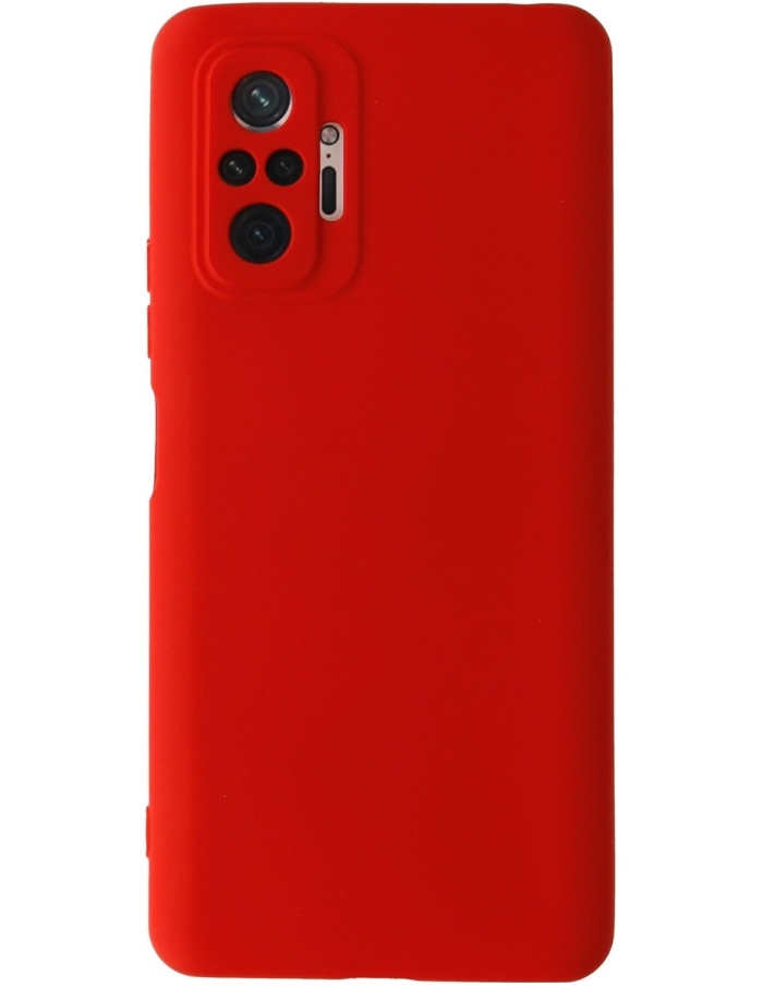 Xiaomi Redmi Note 10 Pro içi kadife silikon kılıf Kırmızı