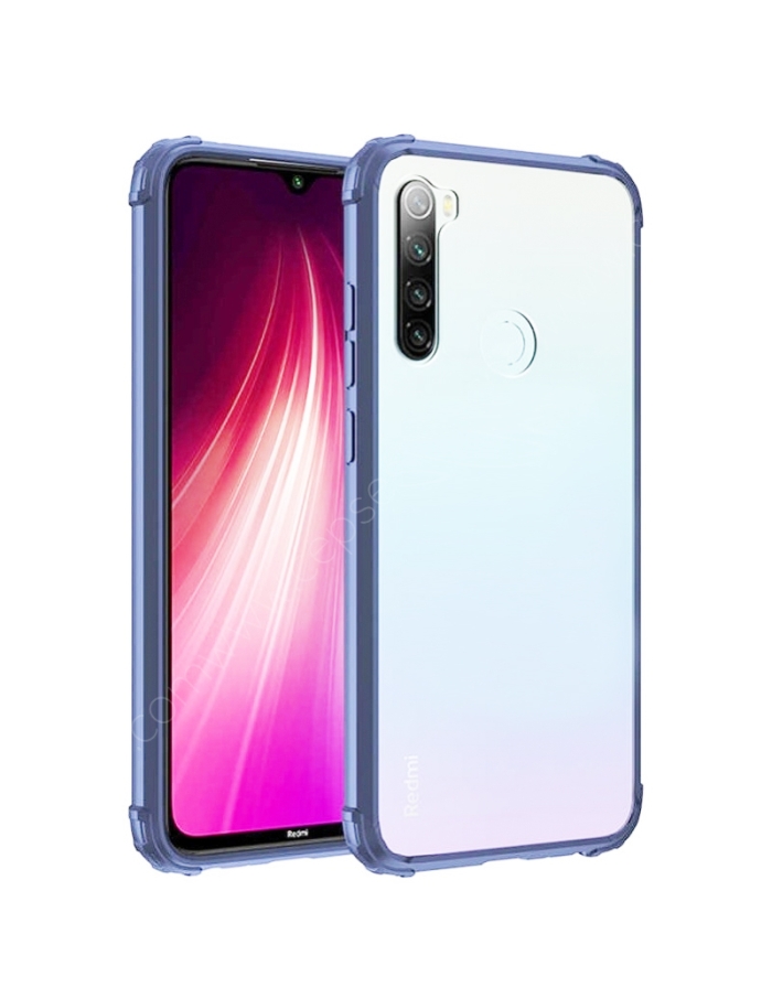 Xiaomi Redmi Note 8 Kılıf Köşe Korumalı Kılıf Açık Mavi