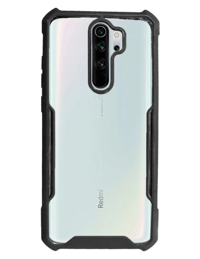 Xiaomi Redmi Note 8 Pro Şeffaf Cam görünümlü kılıf