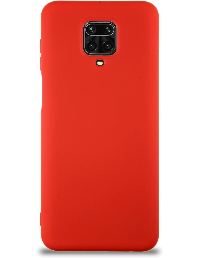 Xiaomi Redmi Note 9 Pro/Note 9S Lansman Silikon Kılıf Kırmızı