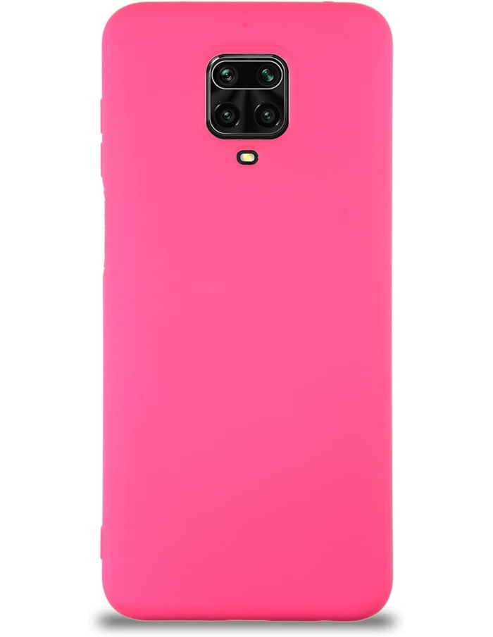 Xiaomi Redmi Note 9 Pro/Note 9S Lansman Silikon Kılıf Neon Pembe